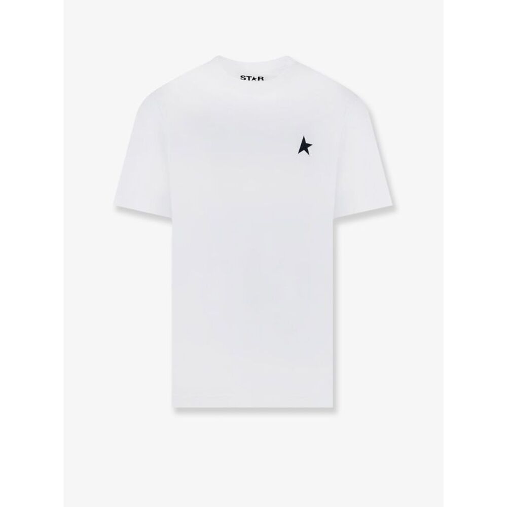 Golden Goose Deluxe Brand Men Cotton T-Shirt With Logo Print